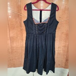 Clearlove vintage dress size large polka dot